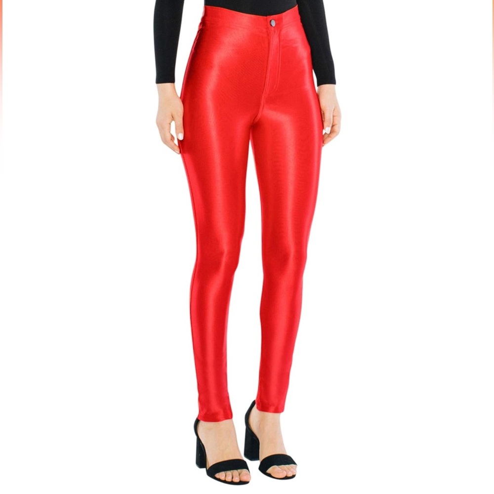 Original American Apparel Red Disco pants size S made in USA